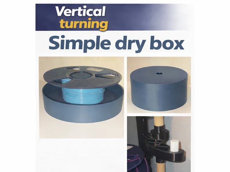 Simple Dry Box for Vertical turning spool holder