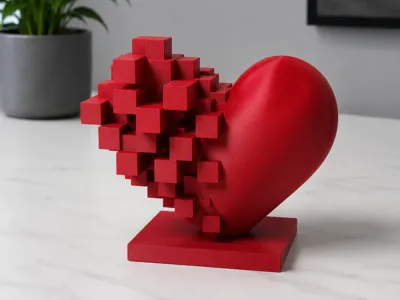 Pixel Burst Heart