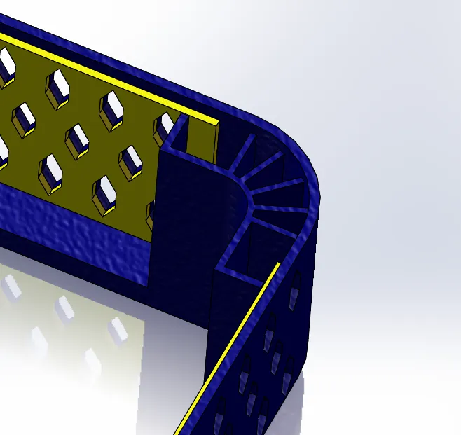 Collection Riser Structure P2S high-efficiency cooling riser, 60mm high, simplified structure ...