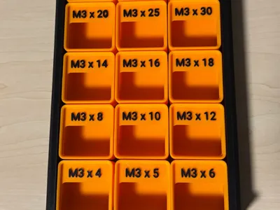 Prelabeld Bins for Gridfinity [BaBo duo] drawer 30