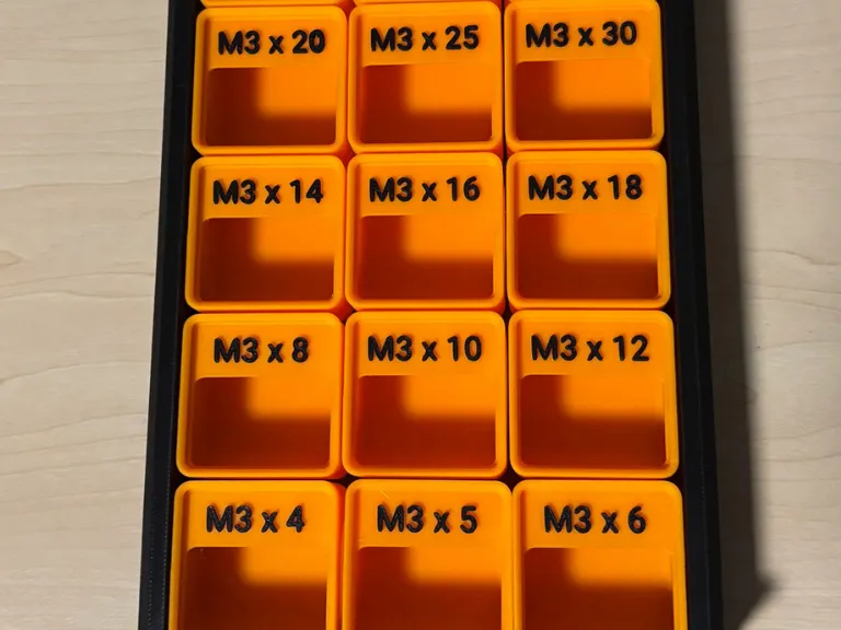 Prelabeld Bins for Gridfinity [BaBo duo] drawer 30