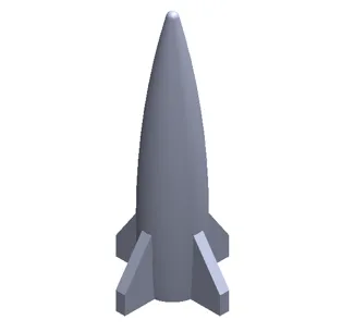 Mini Rocket: Perfect for Giveaways (Print of 10) 