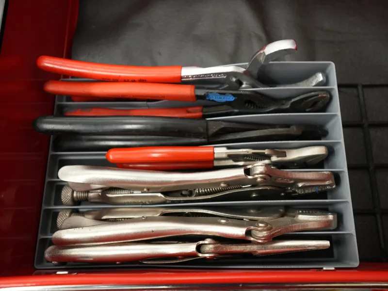 Gridfinity Pliers Organizer 6x4 A1 Mini (2 Plates)