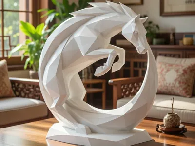 Endless Progress Horse –Chinese New Year Sculpture