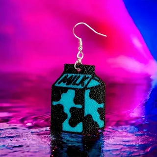 Milk Carton Earrings