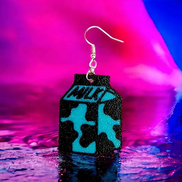 Milk Carton Earrings