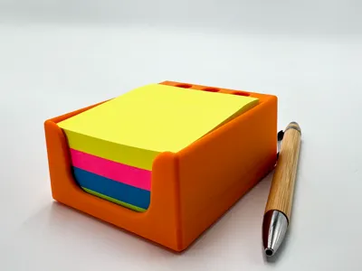 Sticky Note holder with Pen slots