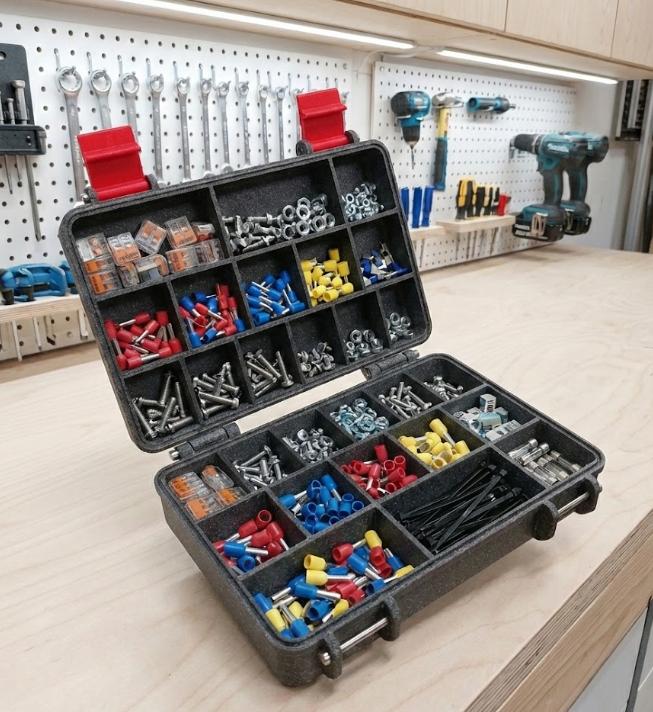 Miniatura 2 do modelo 3D Screw box/organizer