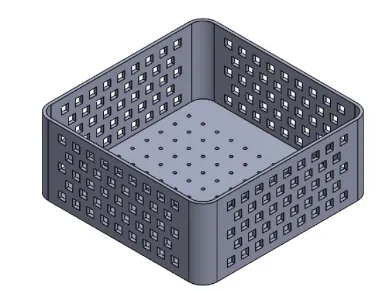 Aquarium Plant Container(12x12x5)(LxWxH)CM