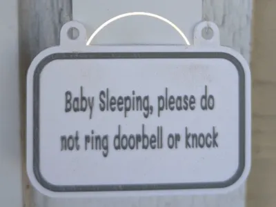 Baby sleeping sign
