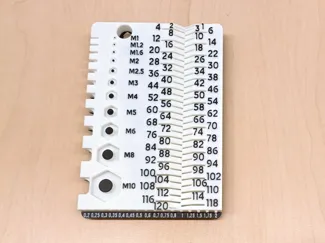 Screw Bolt Nut Pitch Thread Measuring Tool M1-M10