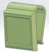 Shorter profile for the visor with only 2 magnets