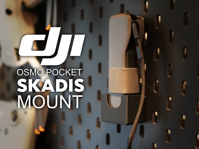 Support DJI Osmo Pocket pour panneau Ikea Skadis