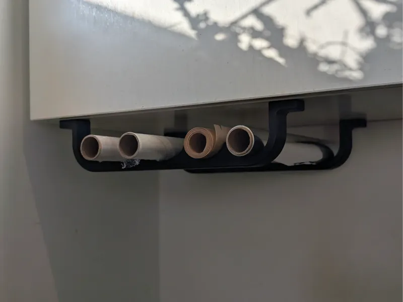 Under Cabinet storage for Foil & Cling film tubes
