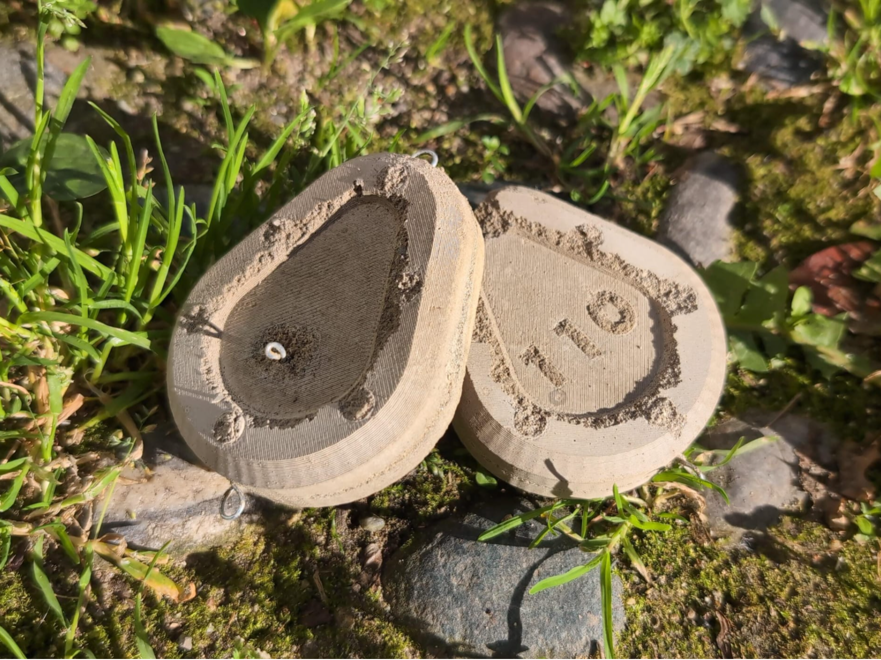 Mold for concrete fishing weights (4 variations)