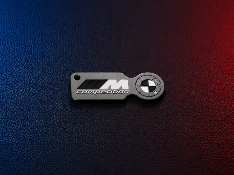 BMW M Competition Schlüsselanhänger Einkaufchip 