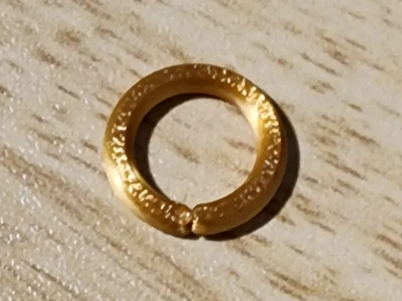 O ring link charm connector for Cuban chain