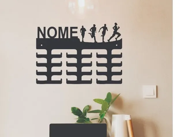 PORTA MEDALHAS MASCULINO (NOME EDITÁVEL)