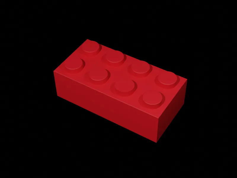 Toy Brick 2 x 4 