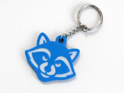 Raccoon Keychain