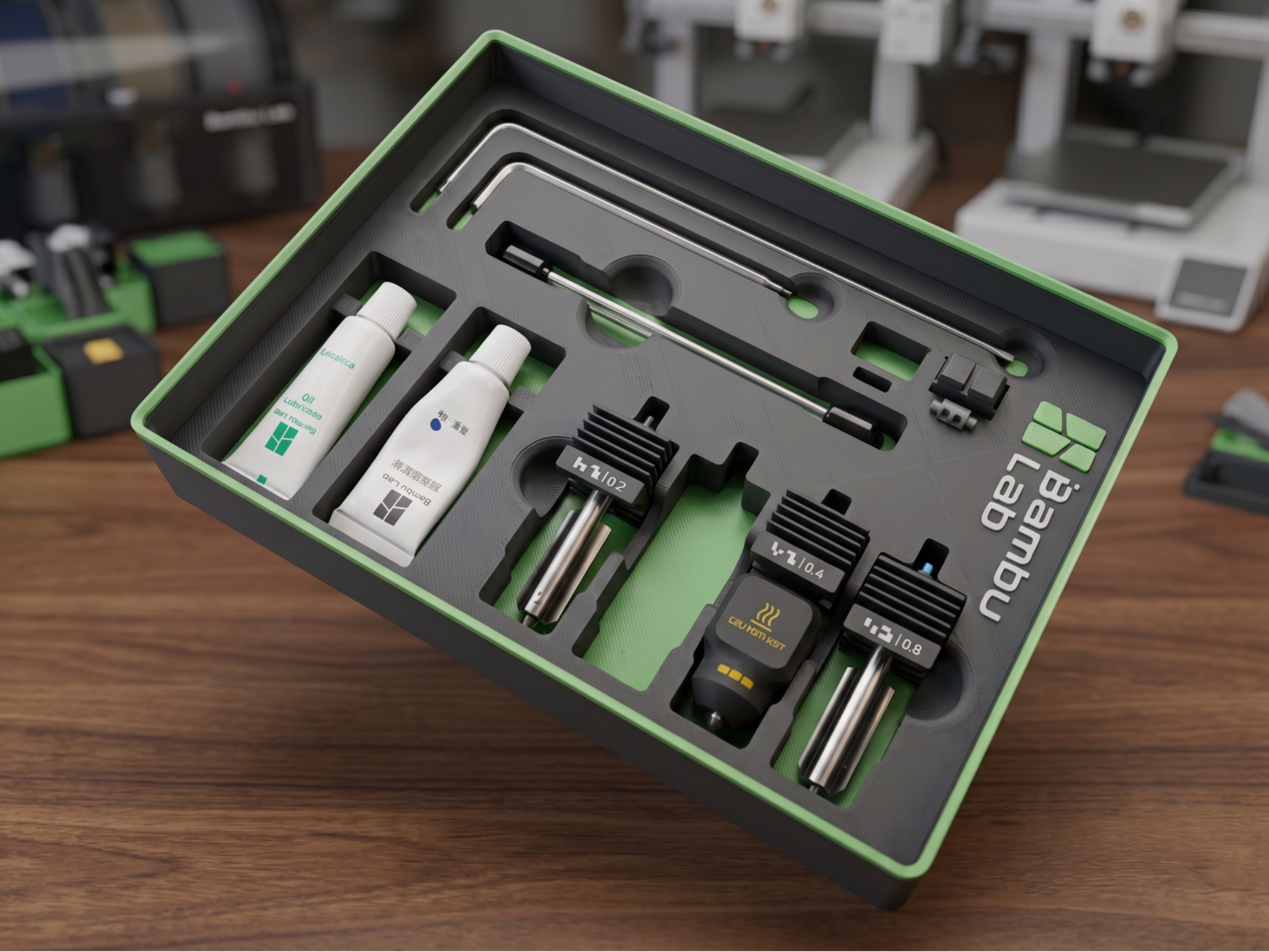 Gridfinity P2S ToolBox and Hotend Organizer 3D model