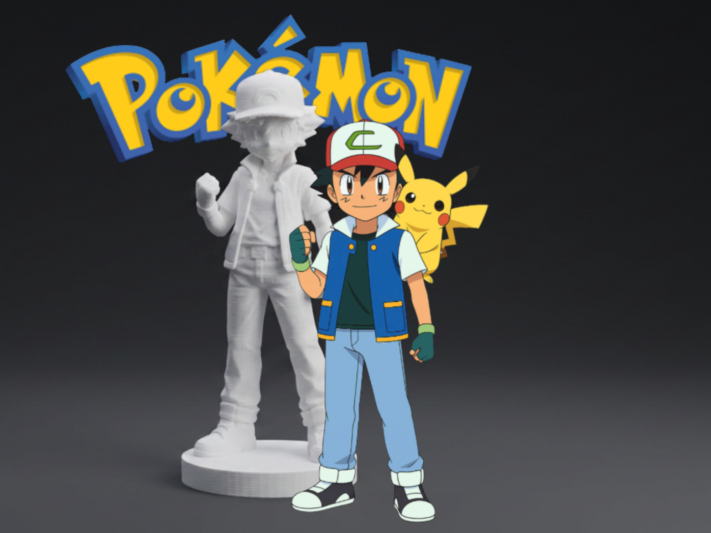 Ash Ketchum – Pokémon Inspired Trainer Figurine