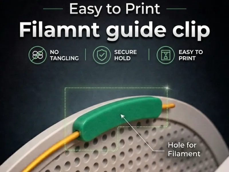 BambuLab Spool Filament Clip | Easy print
