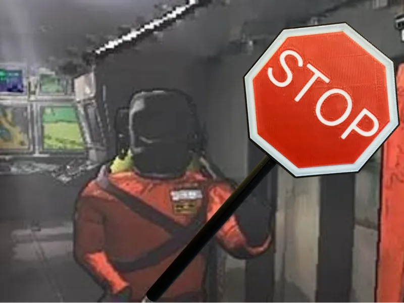 Lethal Company Stop Sign