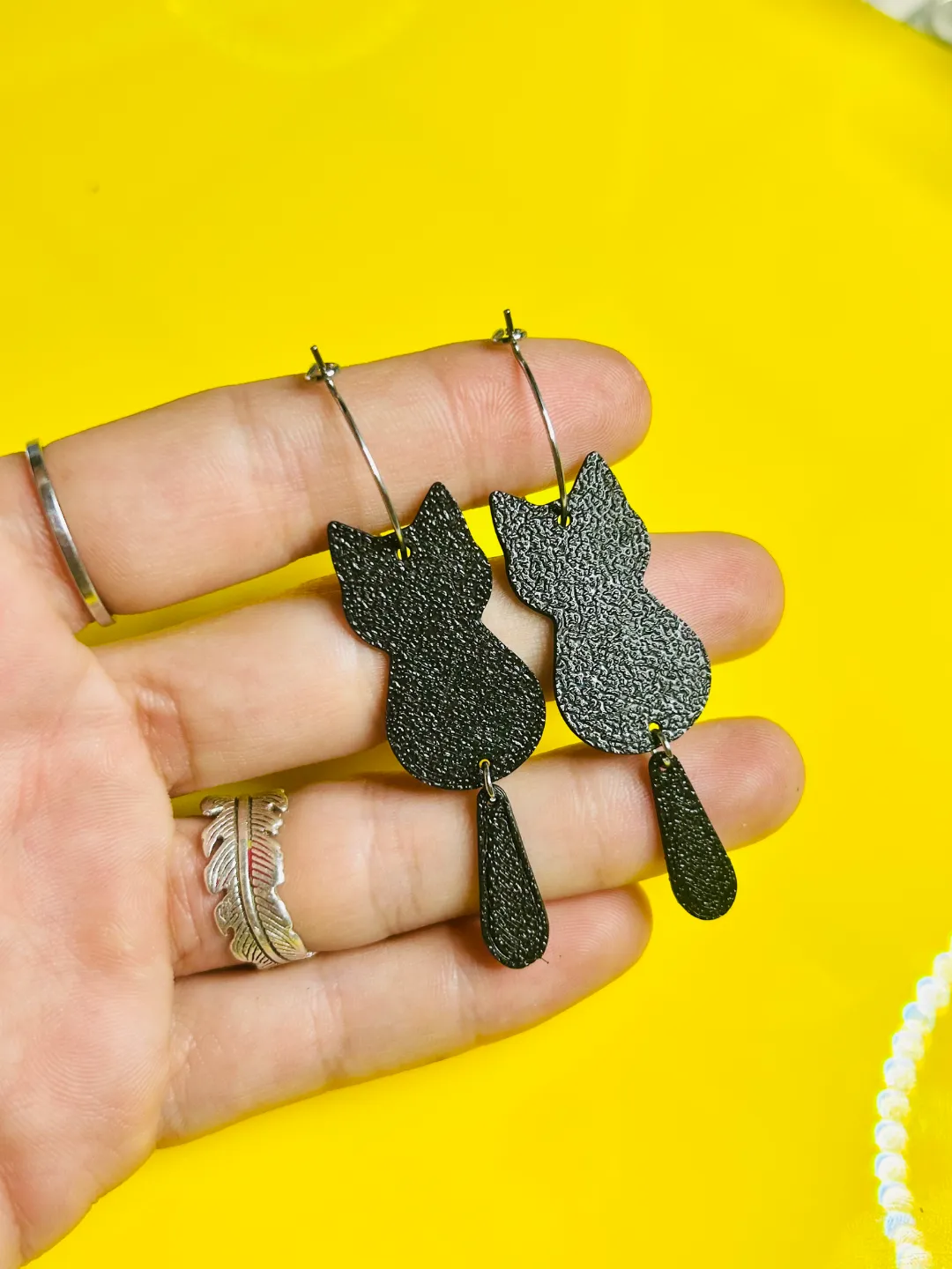pendientes gatos view 3