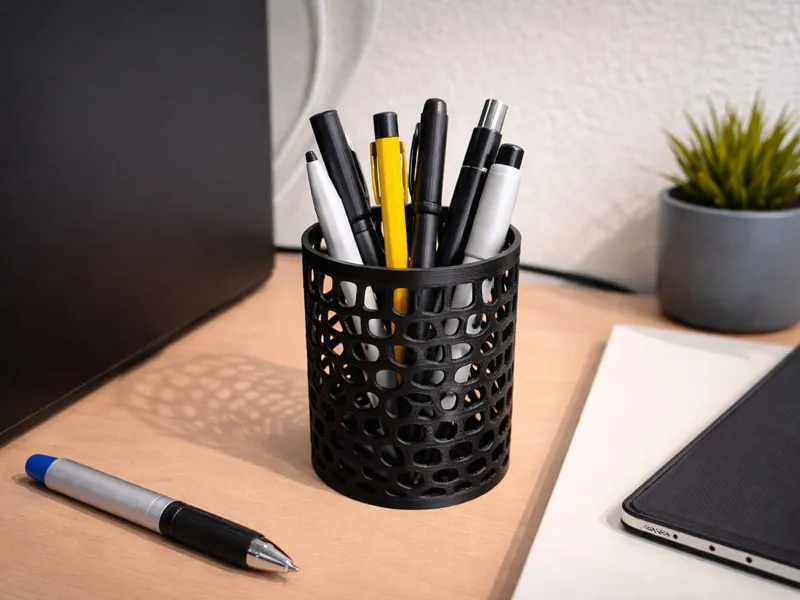 Stiftehalter im organischen Gitterdesign