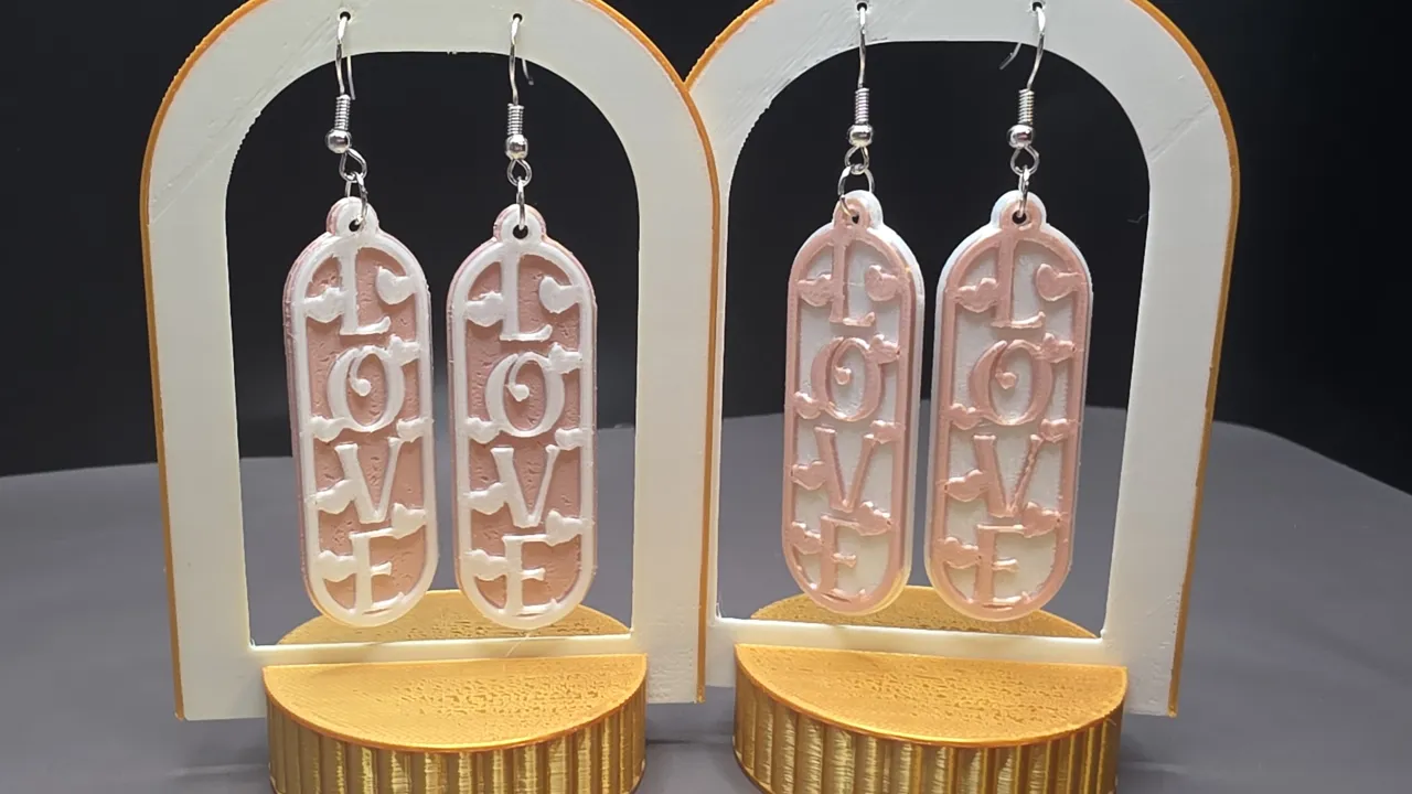 Valentine's Earrings view 2