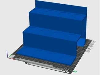 Simple three tiered shelf for 65mm jars