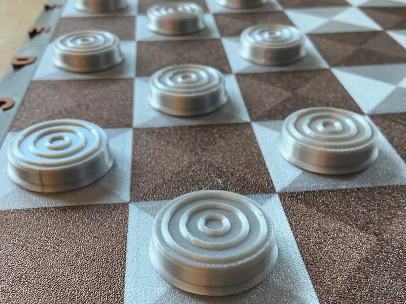 Checkers/Draughts Magnetic set for magnetic board