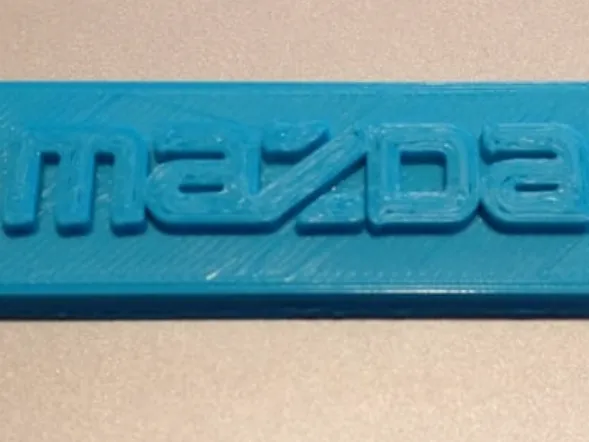 Mazda logo keychain
