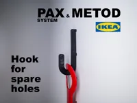 Universal single-hole version - Shelf hole hook