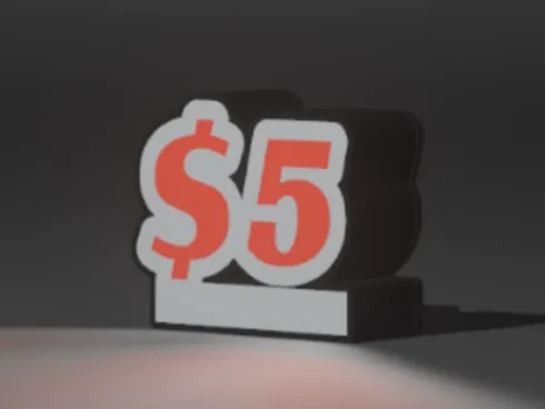 5 dollar small lightbox