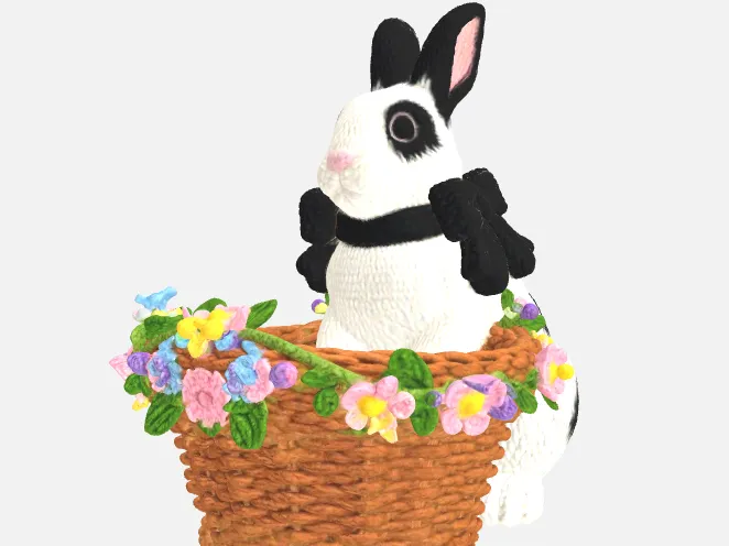 Bunny with basket