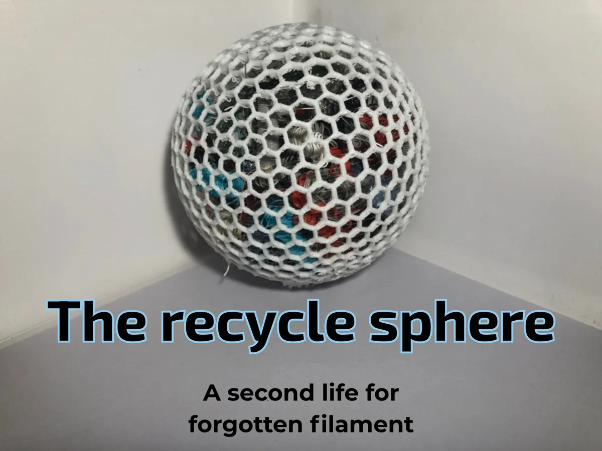 The recycle sphere - Free 3D Print Model - MakerWorld