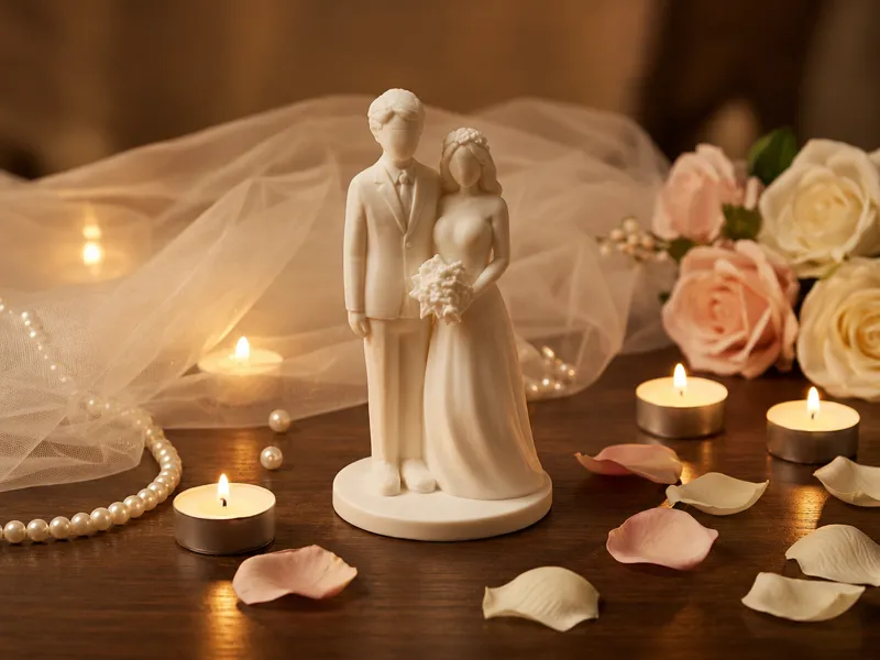 Wedding Couple Figurine Cake Topper Decor