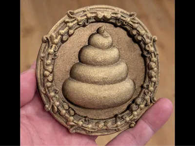 Baroque poop - sign for your bathroom