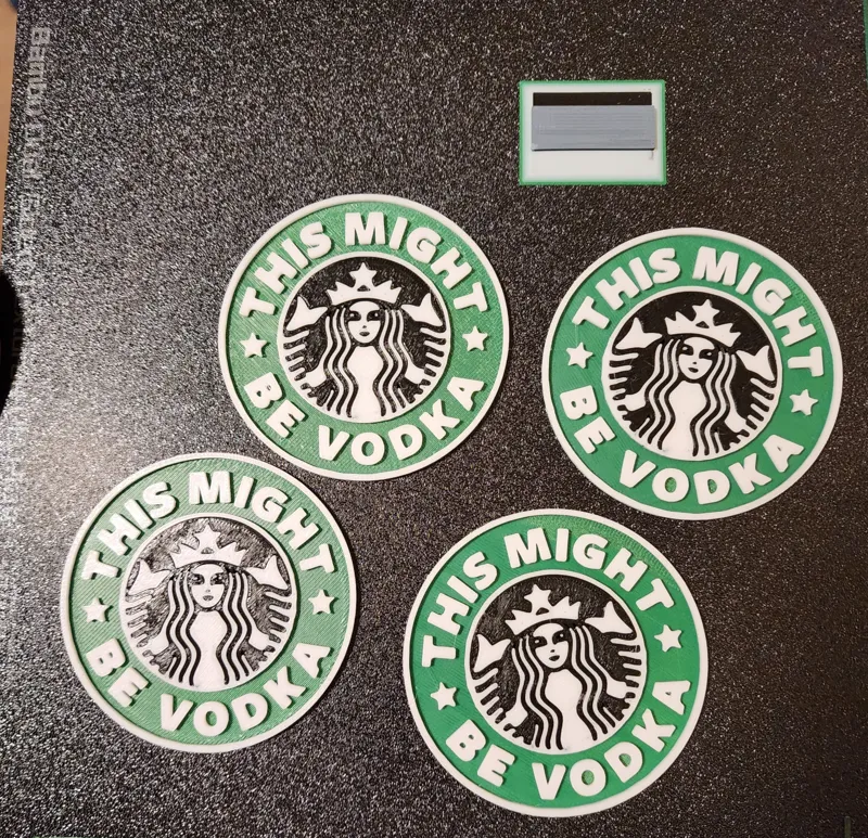 This Might Be Vodka Starbucks Coaster