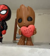Rotated Heart to hide supports & give clearer letters