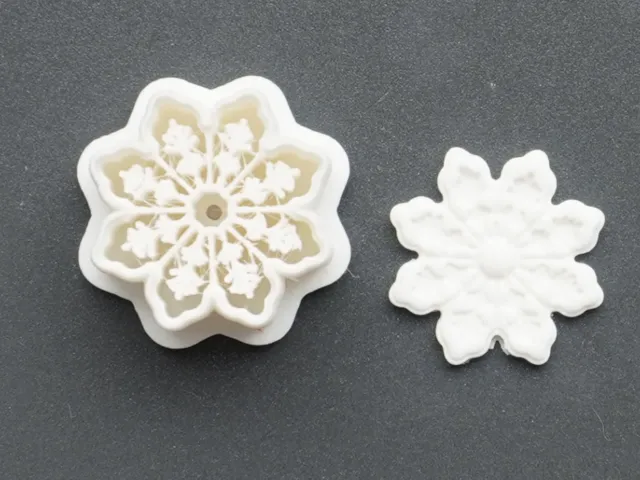 Snowflake Polymer Clay Cutter Earrings Necklaces