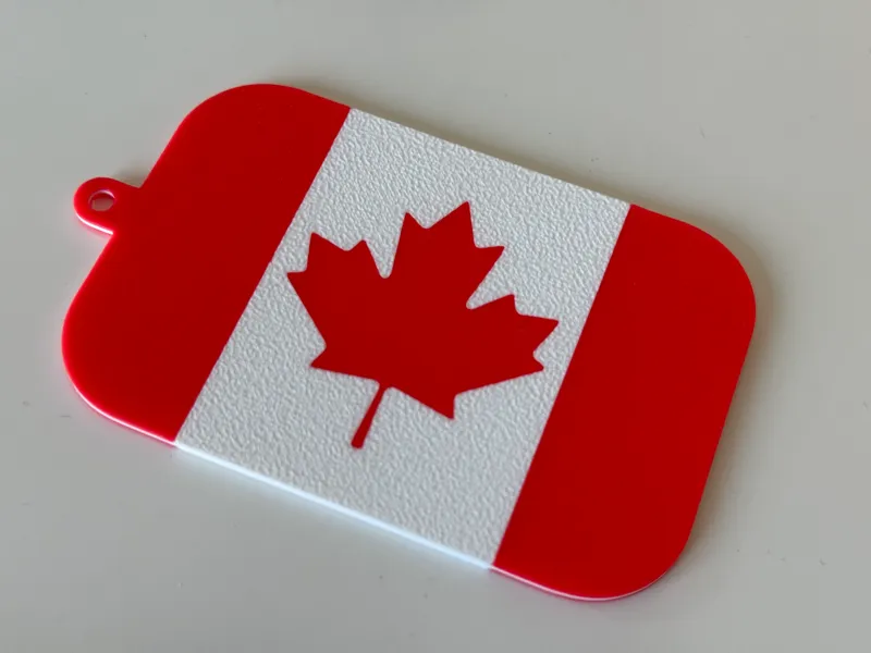 Canadian Flag Luggage Tag (AMS Required)
