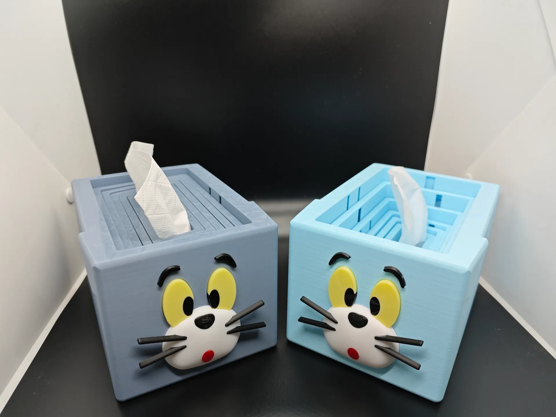 Miniatura 1 do modelo 3D 下沉式汤姆猫纸巾盒