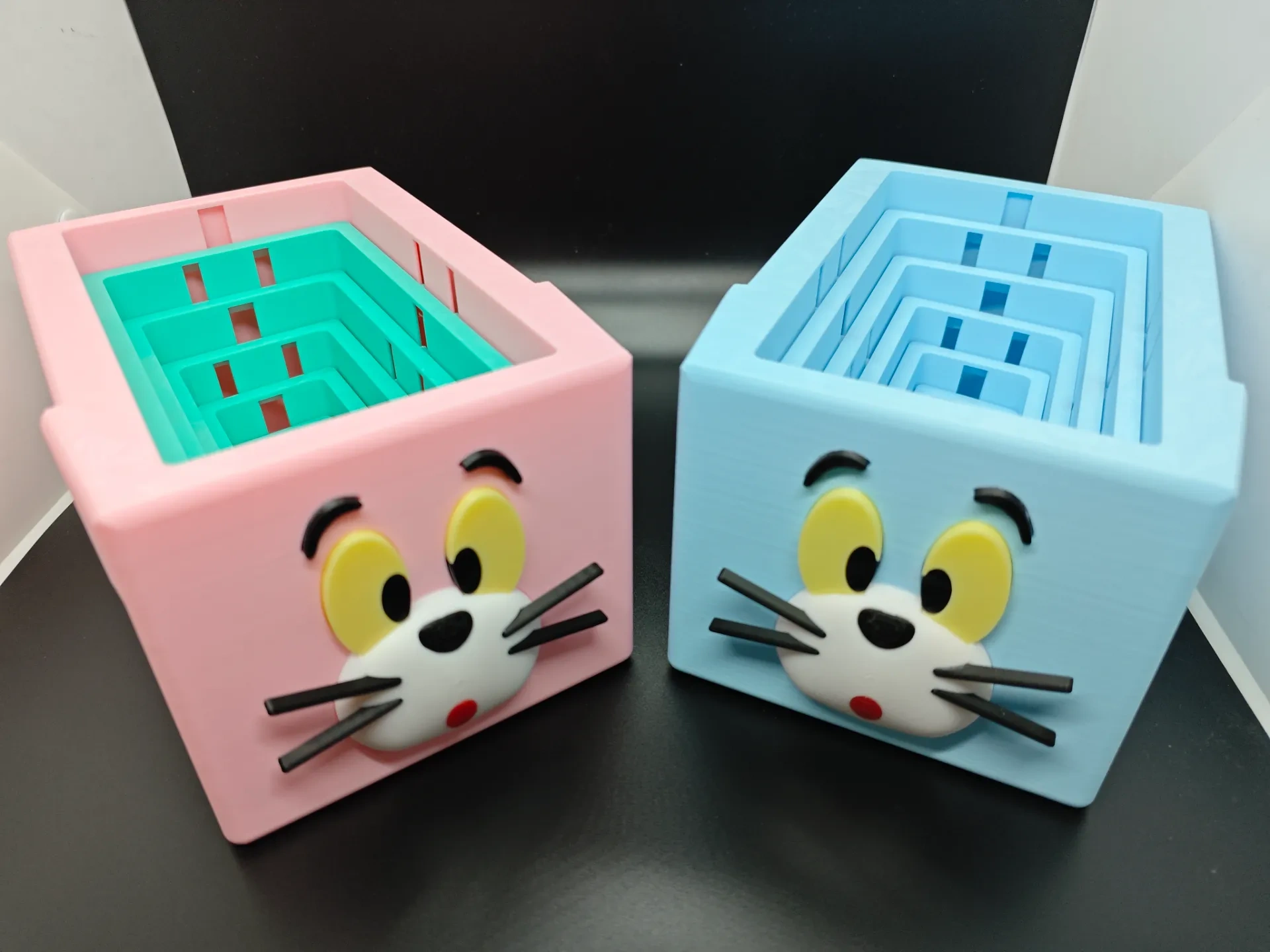 Miniatura 2 do modelo 3D 下沉式汤姆猫纸巾盒