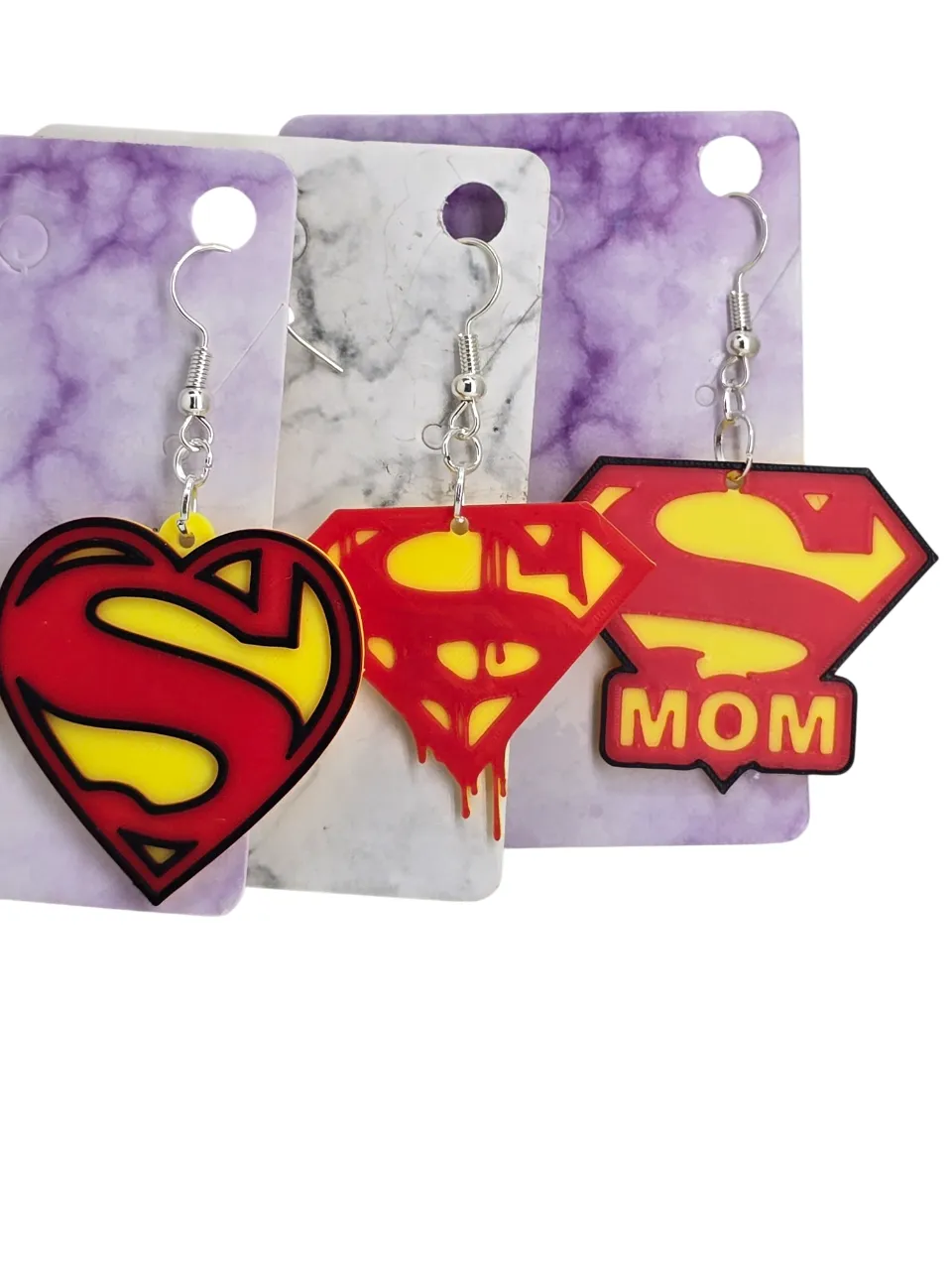Superman Earrings view 4