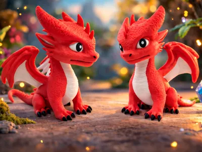 Cute Fire Dragon