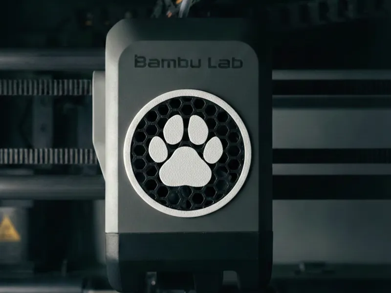 P2S/X2D Fan Cover Paw