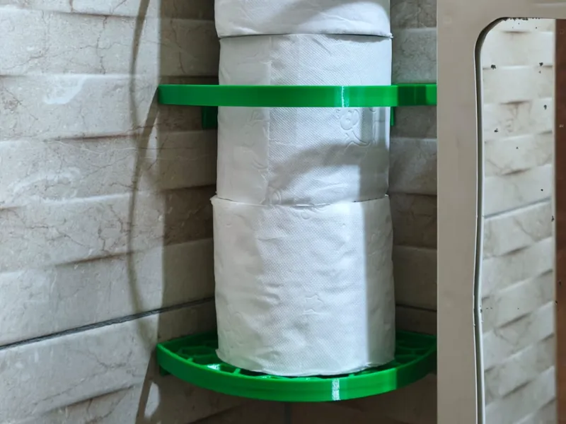 Esquinero porta rollos de papel